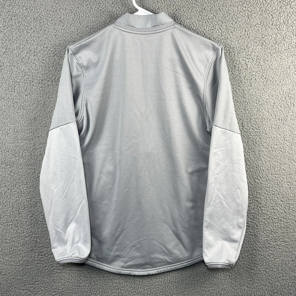 Under Armour Mens M Coldgear 1/2 Zip Fleece Athletic‎ Sweatshirt White Grey